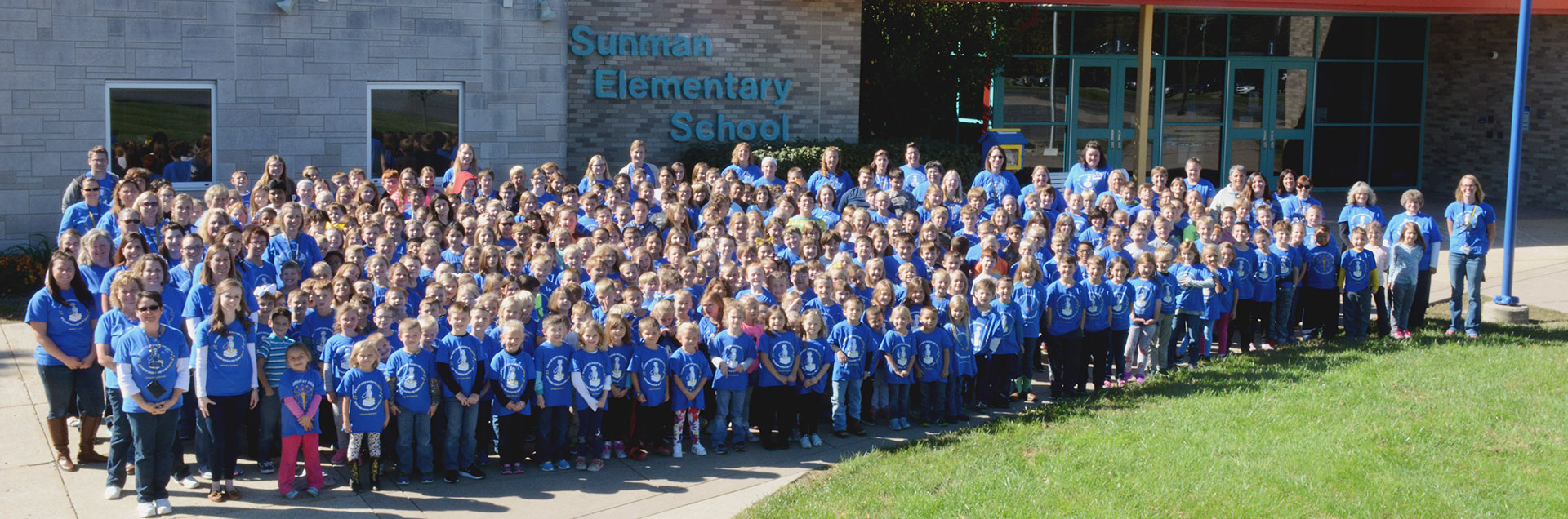 Sunman Elementary Blue Shirt Day!